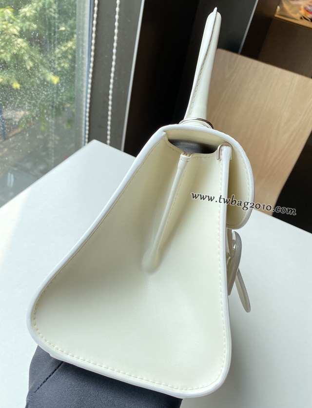 Delvaux頂級原單Brillant box皮雙環白色手提女包 德爾沃專櫃經典款Brillant PM包袋 bxs1067